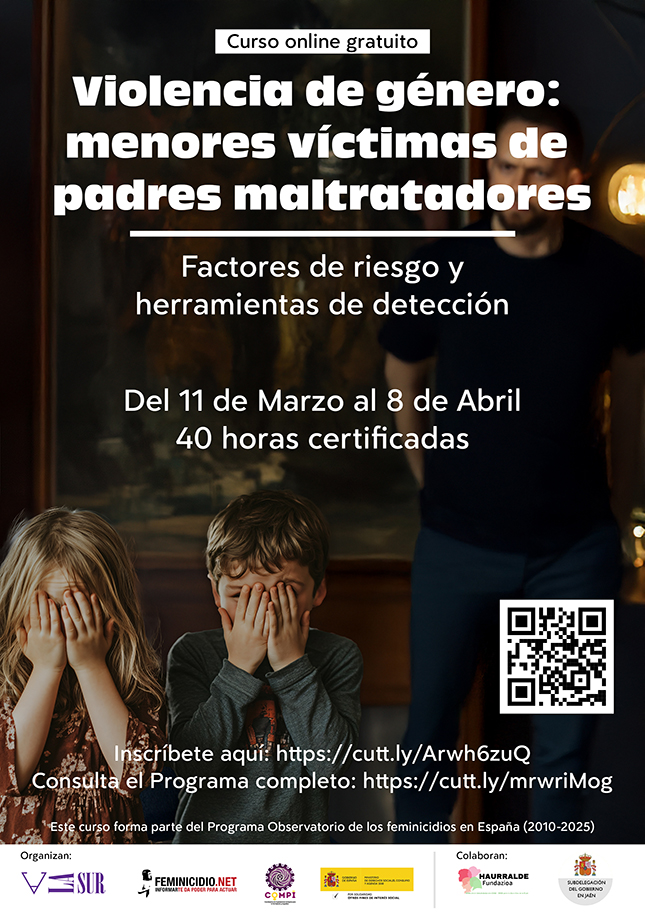 Curso Online Violencia de género: menores víctimas de padres maltratadores