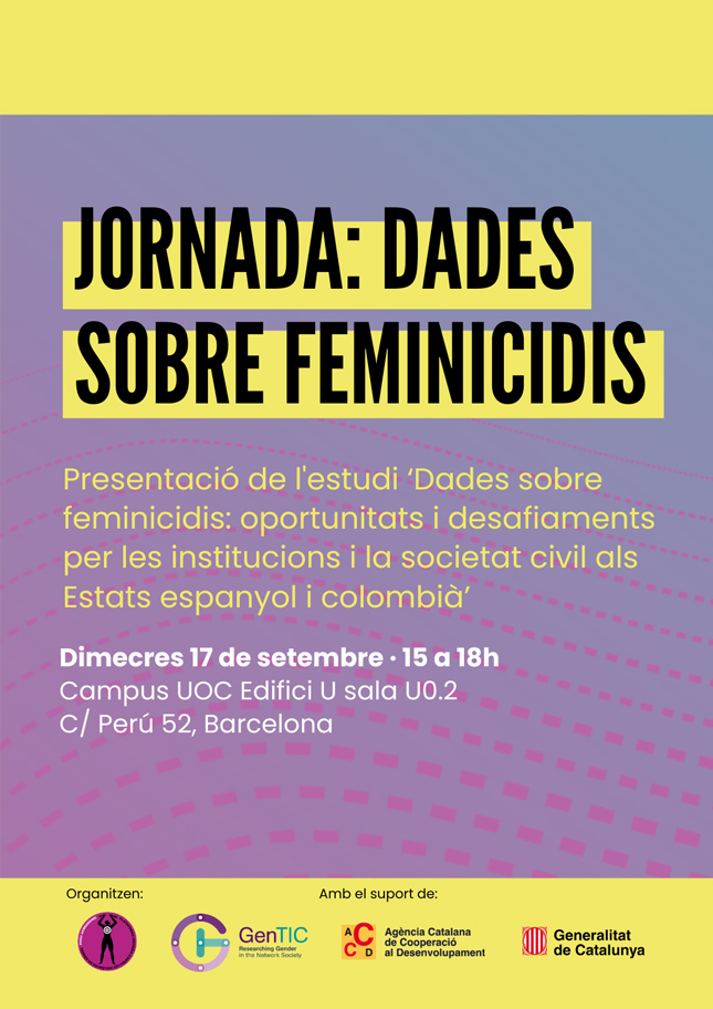 Cartel_Jornada_UOC Jornada Datos sobre feminicidios