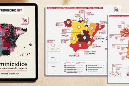 Informe anual de feminicidios y asesinatos de mujeres en España en 2024