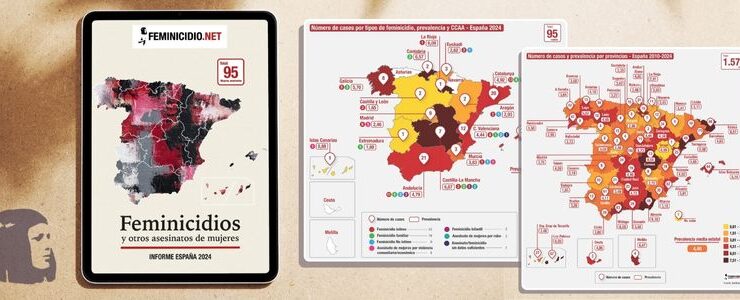 Informe anual de feminicidios y asesinatos de mujeres en España en 2024