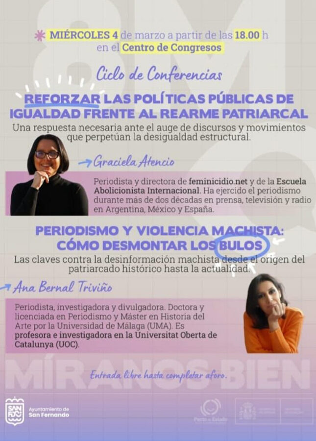 Ciclo de conferencias: «Reforzar las políticas públicas de igualdad frente al rearme patriarcal»