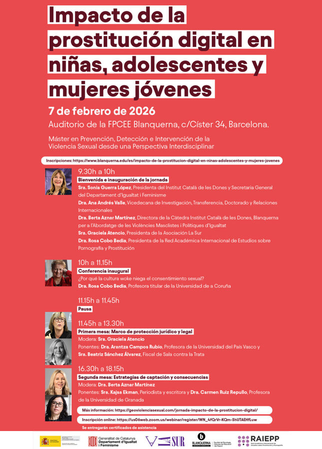 Jornada: Impacto de la prostitución digital en niñas, adolescentes y mujeres jóvenes